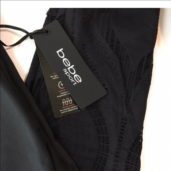 Bebe Capris With Cut Out Deign on leg bottom - Picture 4 of 6